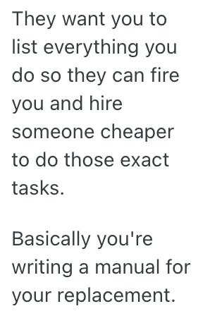 Screenshot 2025 07 12 at 2.34.36 PM His Boss Asked To See Everything Theyre Doing All Day, So They Spent A Bunch Of Time On The Clock Making An Incredibly Detailed List